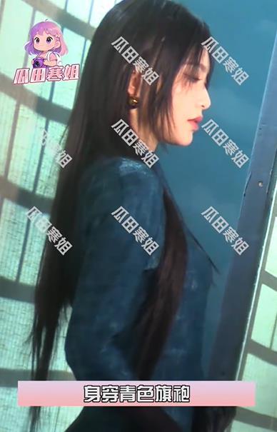 唐嫣穿旗袍大秀好身材 超绝腰臀比 身穿青色旗袍，完美贴合身体曲线！ (http://www.aodeek.com/) kro 第1张